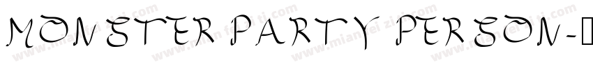 MONSTER PARTY PERSON字体转换